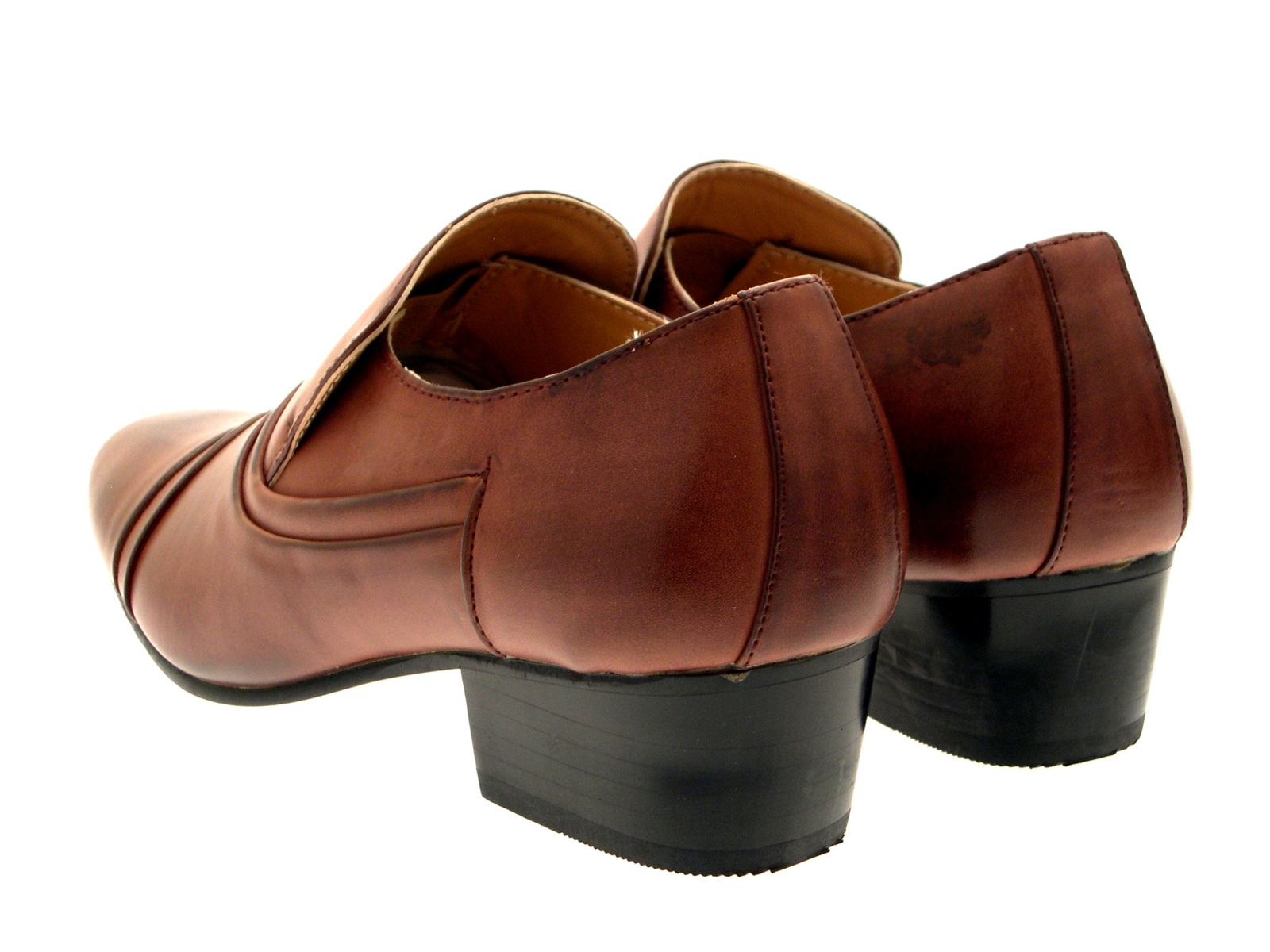 MENS SMART CUBAN HEELS FORMAL WEDDING OFFICE SHOES SLIP ON LACE UP UK